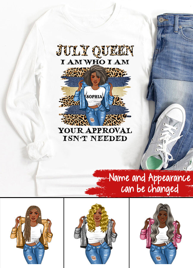 July Birthday Shirt, Custom Birthday Shirt, Queens Born In July, July Birthday Gifts, July Shirts For Woman