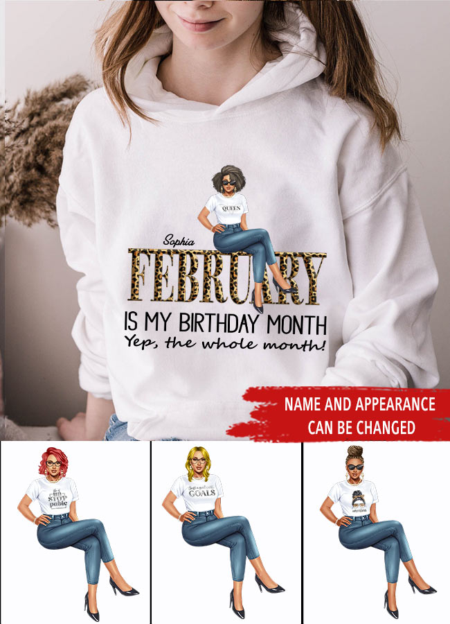 February Birthday Shirt, Custom Birthday Shirt, Queens was Born In February, February Birthday Shirts For Woman, February Birthday Gifts