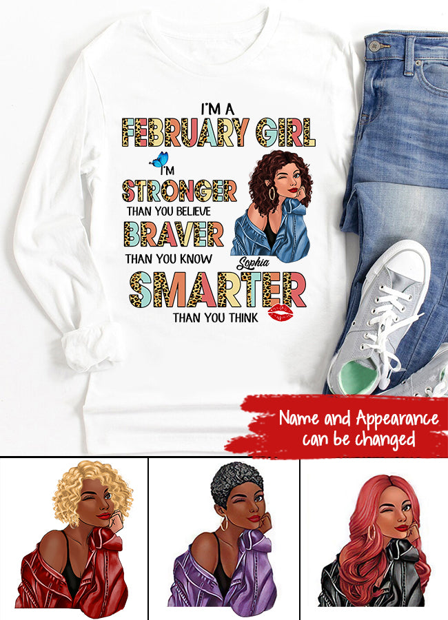 Custom February Birthday Shirt For Woman, Queens Are Born In February Gifts, Melanin Afro Woman Shirt, Black Girl Tee, Afro Queen Gift