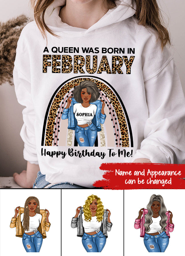 February Birthday Shirt, Custom Birthday Shirt, Queens Born In February, February Birthday Gifts, February shirts for Woman