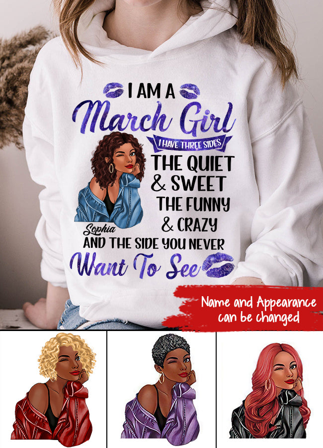March Birthday Shirt, Custom Birthday Shirt, Queens Born In March, March Birthday Gifts, March shirts for Woman