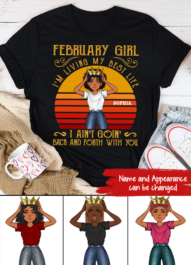 February Birthday Shirt, Custom Birthday Shirt, Queens Born In February, February Birthday Gifts, February shirts for Woman