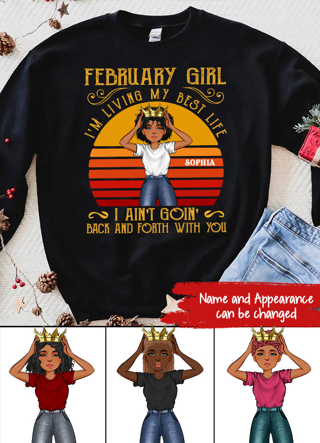 February Birthday Shirt, Custom Birthday Shirt, Queens Born In February, February Birthday Gifts, February shirts for Woman