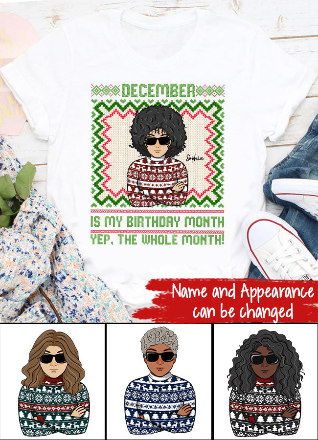 December Birthday Shirt, Custom Birthday Shirt, Queens Are Born In December, December Birthday Shirts For Woman, December Birthday Gifts