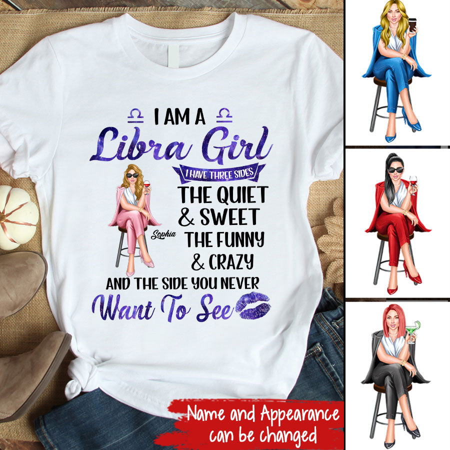 Custom Birthday Shirt, Libra Zodiac t shirt, Libra Birthday shirt, Libra t shirts for ladies, Libra queen t shirt, Libra Queen Birthday Shirt