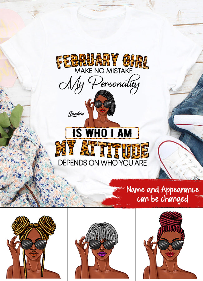 Custom February Birthday Shirt For Woman, Queens Are Born In February Gifts, Melanin Afro Woman Shirt, Black Girl Tee, Afro Queen Gift