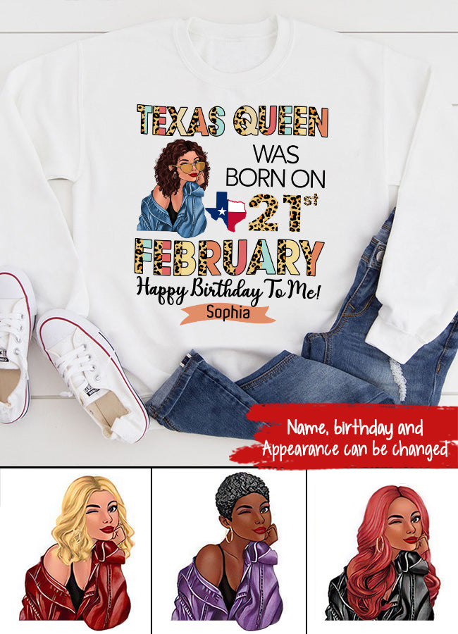 February Birthday Shirt, Custom Birthday Shirt, Queens Born In February, February Birthday Gifts, February shirts for Woman