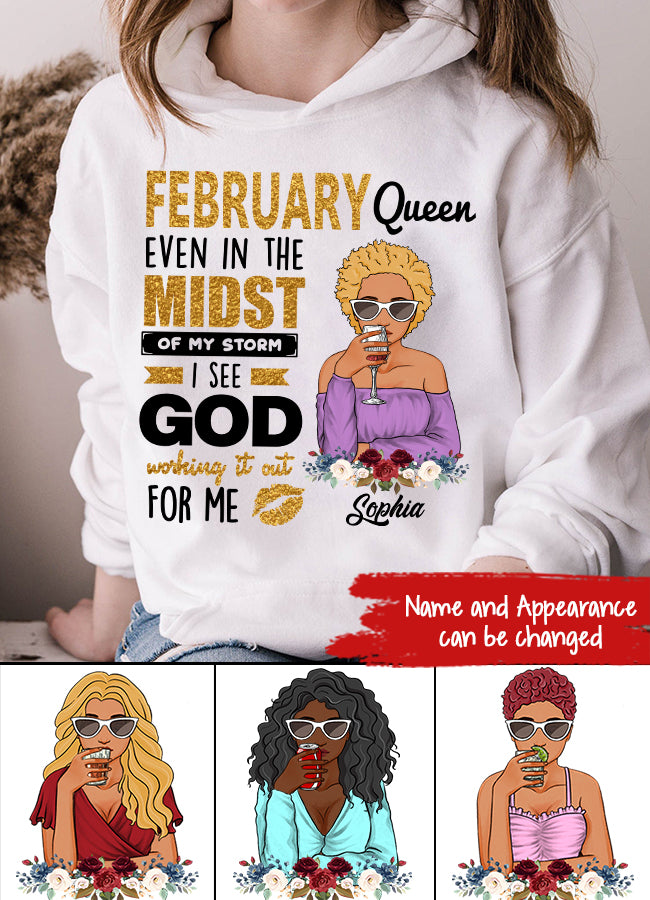 February Birthday Shirt, Custom Birthday Shirt, Queens Born In February, February Birthday Gifts, February shirts for Woman