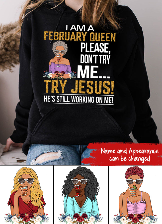 February Birthday Shirt, Custom Birthday Shirt, Queens Born In February, February Birthday Gifts, February shirts for Woman