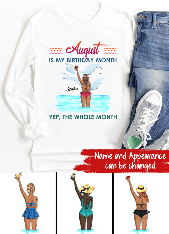 August Birthday Shirt, Custom Birthday Shirt, Queens are Born In August, August Birthday Shirts For Woman, August Birthday Gifts