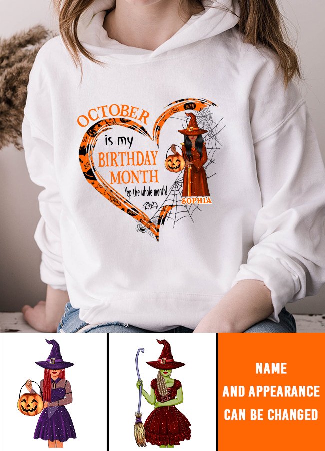 Custom October Birthday Shirt For Woman, Queens are Born In October Gifts, Melanin Afro Woman Shirt, Black Girl Tee, Afro Queen Gift