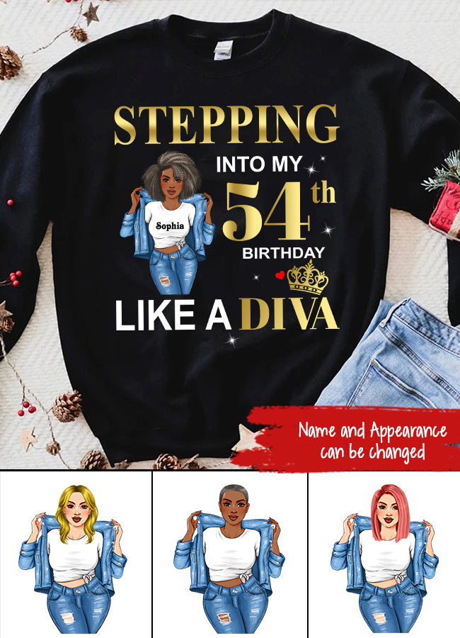 54th Birthday Shirts For Her, Personalised 54th Birthday Gifts, 54 And Fabulous Shirt, 54th Birthday Shirt Ideas, Gift Ideas 54th Birthday Woman-HCT