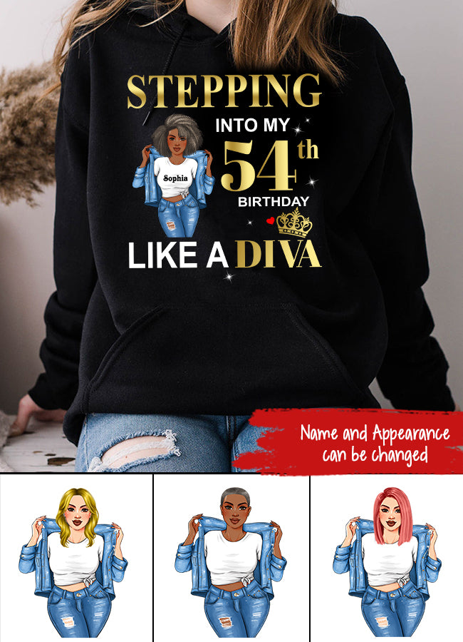 54th Birthday Shirts For Her, Personalised 54th Birthday Gifts, 54 And Fabulous Shirt, 54th Birthday Shirt Ideas, Gift Ideas 54th Birthday Woman-HCT