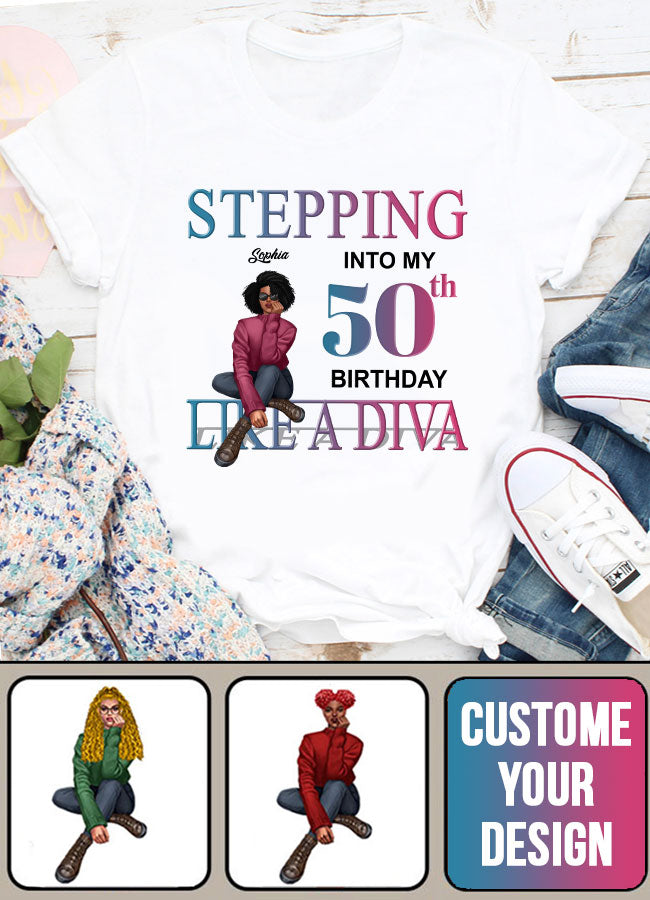 50th Birthday Shirts, Custom Birthday Shirts, Turning 50 Shirt, Gifts For Women Turning 50, 50 And Fabulous Shirt, 1972 Shirt, 50th Birthday Shirts For Her