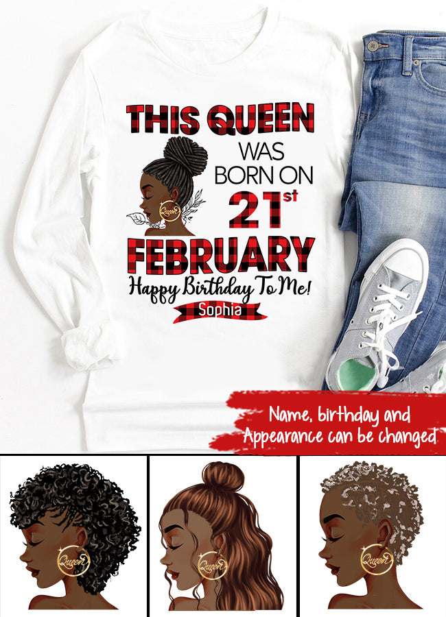 February Birthday Shirt, Custom Birthday Shirt, Queens was Born In February, February Birthday Shirts For Woman, February Birthday Gifts