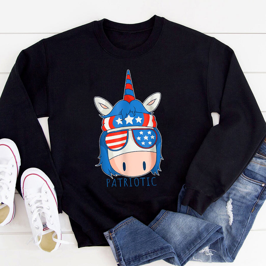 Independence Day Shirt Independence Day United States of America Funny Unicorn T-Shirt