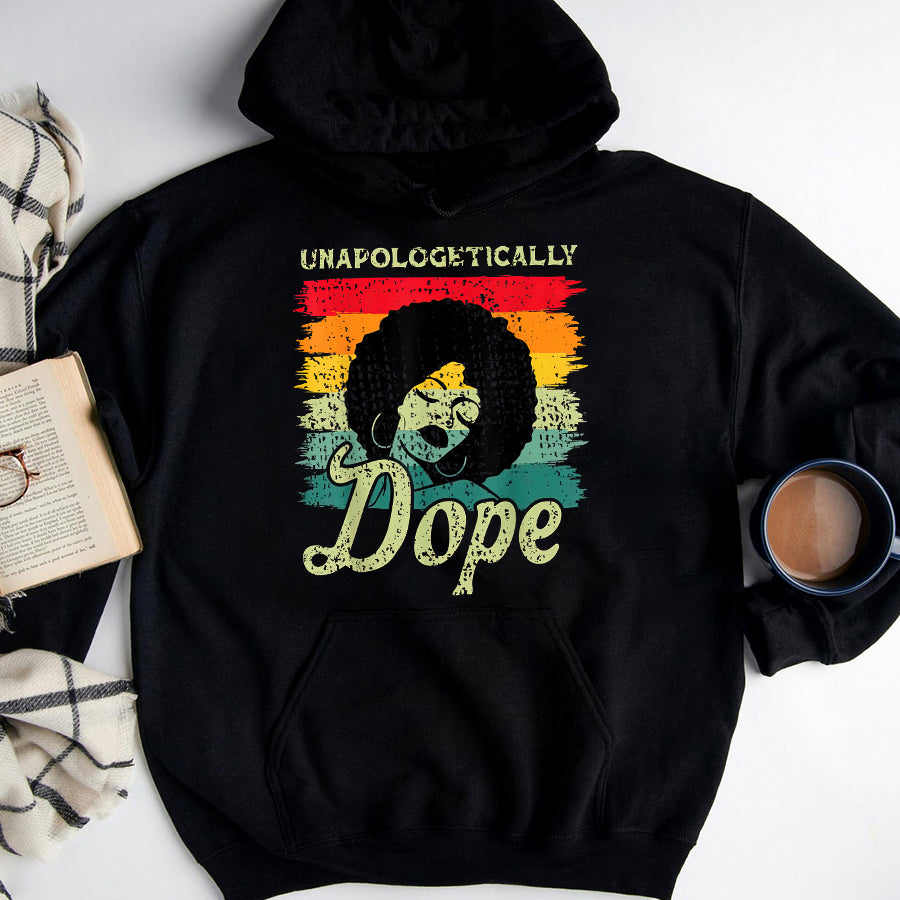 Juneteenth Shirt Unapologetically Dope Black Pride Melanin African American T-Shirt