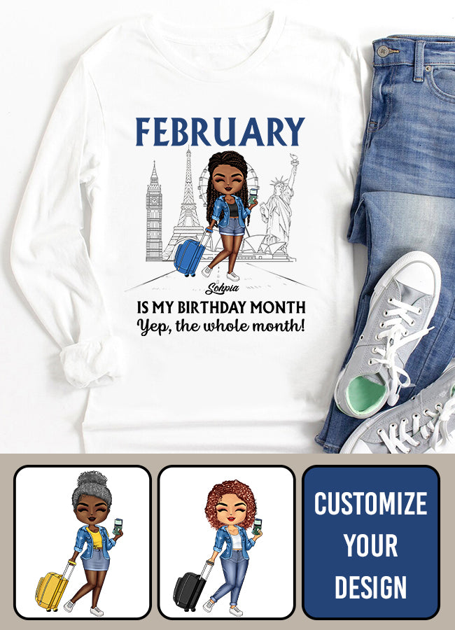 February Birthday Shirt, Custom Birthday Shirt, Queens was Born In February, February Birthday Shirts For Woman, February Birthday Gifts