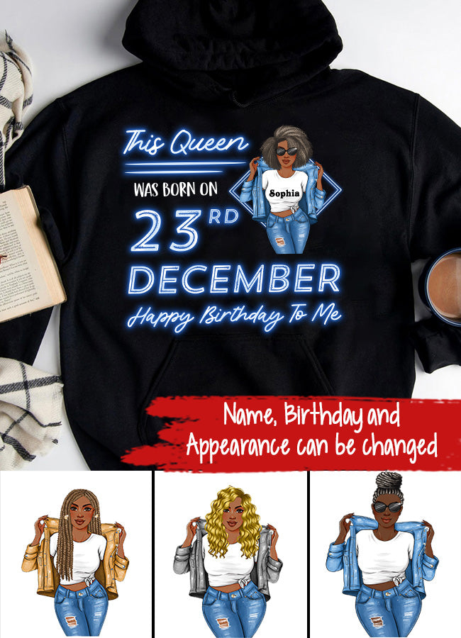 December Birthday Shirt, Custom Birthday Shirt, Queens Are Born In December, December Birthday Shirts For Woman, December Birthday Gifts