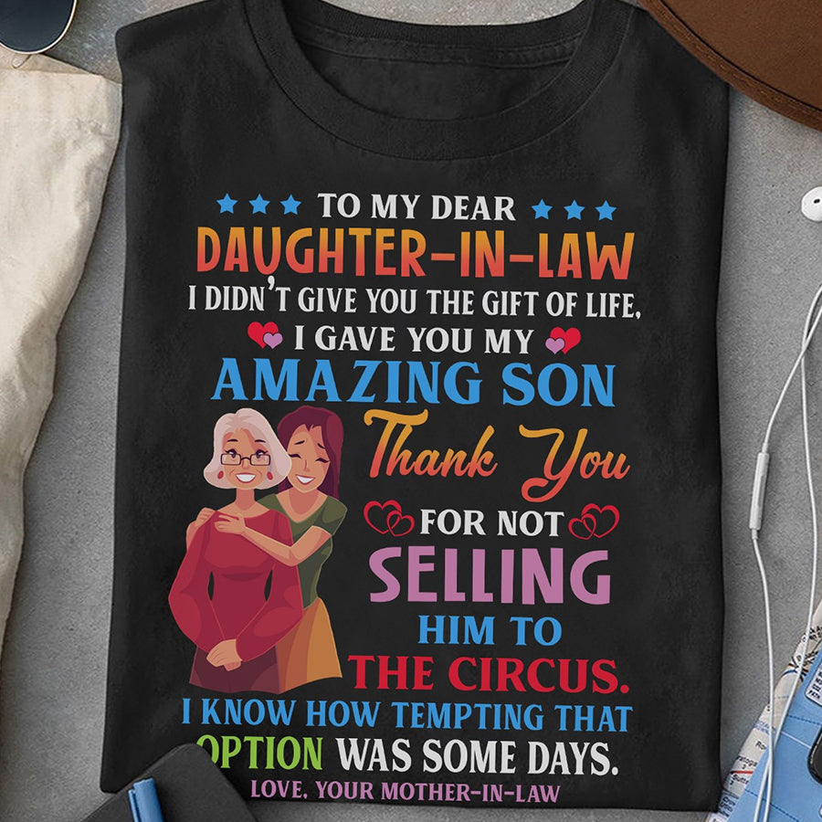 Daughter In Law Shirt, Mother's Day Gifts For Daughter In Law, Mother's Day T Shirt, Mother's Day Shirt Ideas, New Daughter In Law Gifts, Mother Day Gift