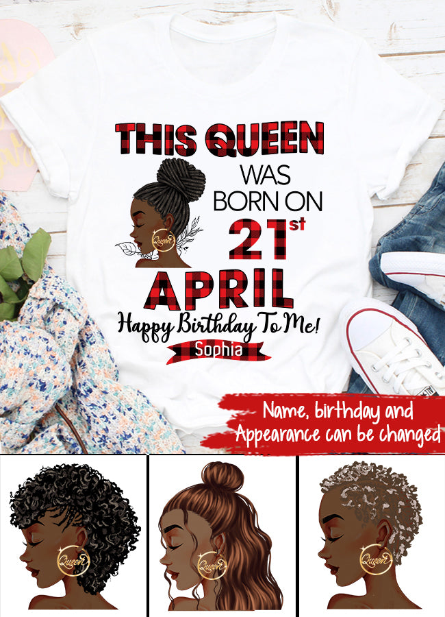 April Birthday Shirt, Custom Birthday Shirt, Queens Born In April, April Birthday Gifts, April Queen shirt, April Birthday Shirts For Woman, Her Birthday Gifts For April