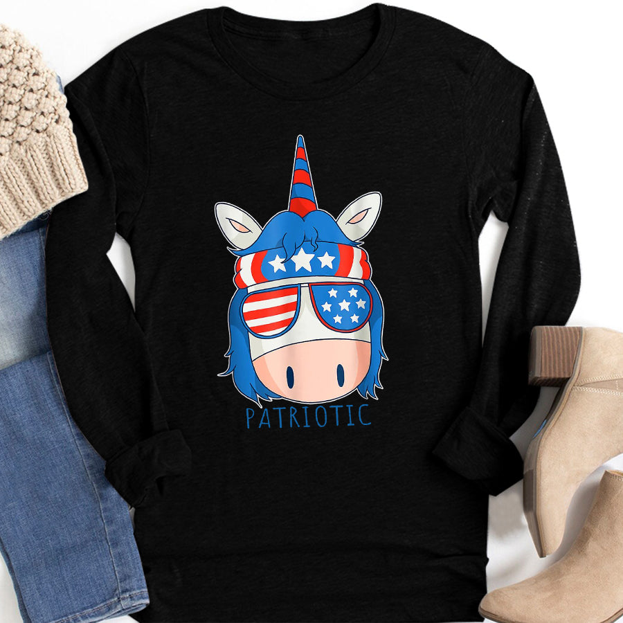 Independence Day Shirt Independence Day United States of America Funny Unicorn T-Shirt