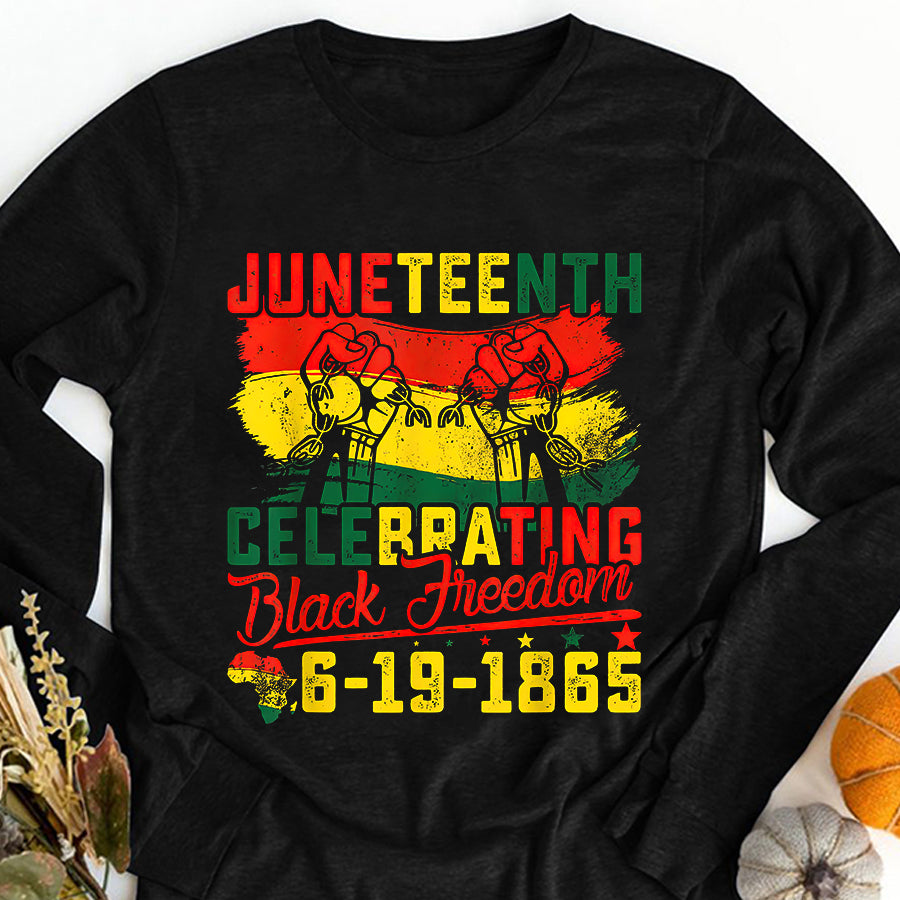 Juneteenth Shirt Juneteenth Celebrating Black Freedom 1865 African American T-Shirt