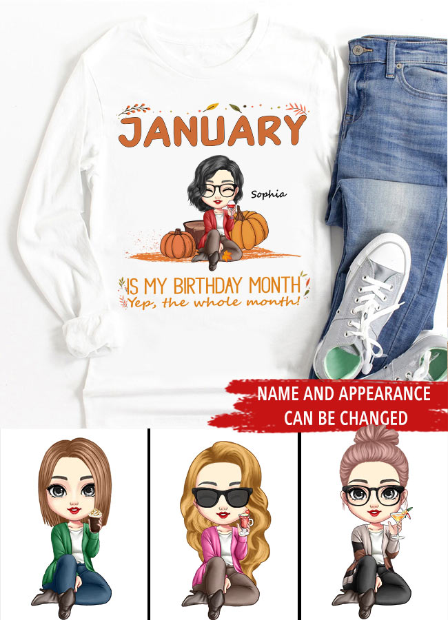 January Birthday Shirt, Custom Birthday Shirt, January Birthday Shirts For Woman, January Birthday Gifts