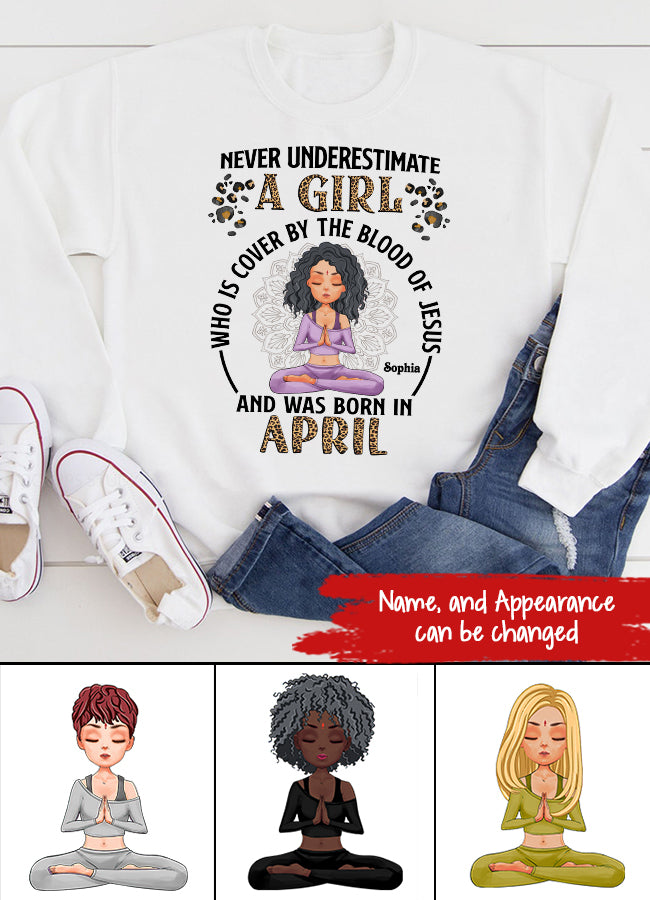 April Birthday Shirt, Custom Birthday Shirt, Queens Born In April, April Birthday Gifts, April Queen shirt, April Birthday Shirts For Woman, Her Birthday Gifts For April, Yoga T Shirt, Gift For Yoga Lover