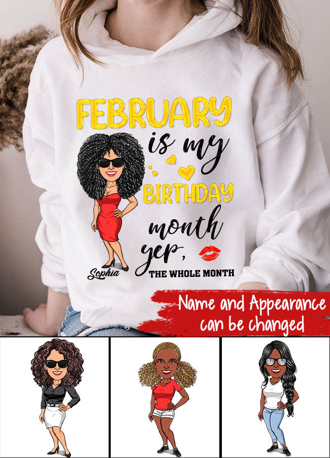 February Birthday Shirt, Custom Birthday Shirt, Queens Are Born In February, February Birthday Shirts For Woman, February Birthday Gifts