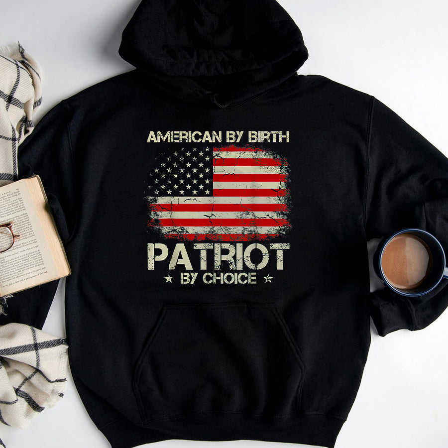 Patriot Day 2022 Shirt 911 Memorial Shirts Vintage USA Flag American By Birth Patriot By Choice T-Shirt