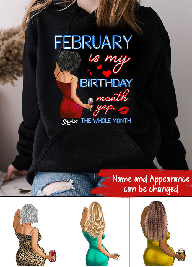 February Birthday Shirt, Custom Birthday Shirt, Queens was Born In February, February Birthday Shirts For Woman, February Birthday Gifts
