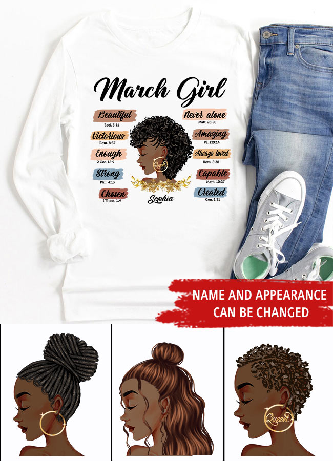 March Birthday Shirt, Custom Birthday Shirt, Queens are Born In March, March Birthday Shirts For Woman, March Birthday Gifts