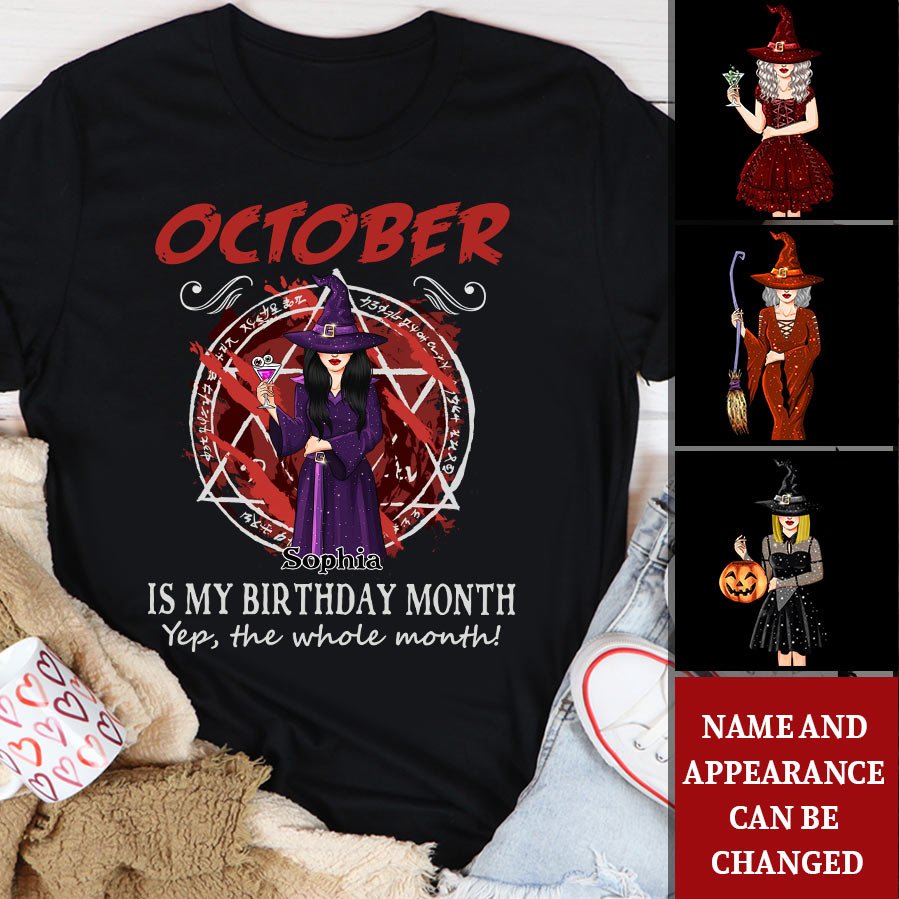 October Birthday Shirt, Custom Birthday Shirt, Queens Born In October, October Birthday Shirts For Woman, October Birthday Gifts