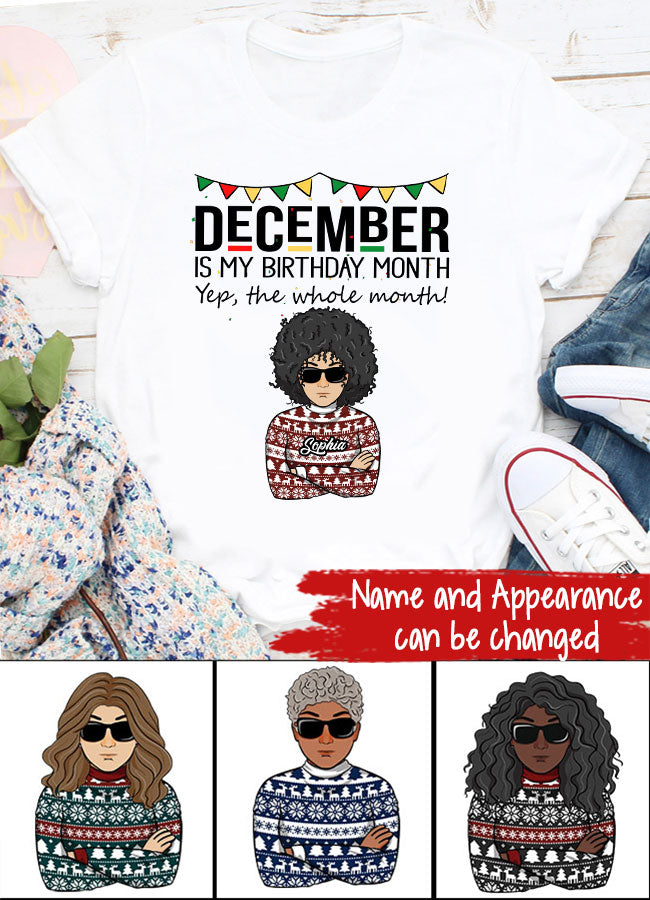 December Birthday Shirt, Custom Birthday Shirt, Queens Are Born In December, December Birthday Shirts For Woman, December Birthday Gifts