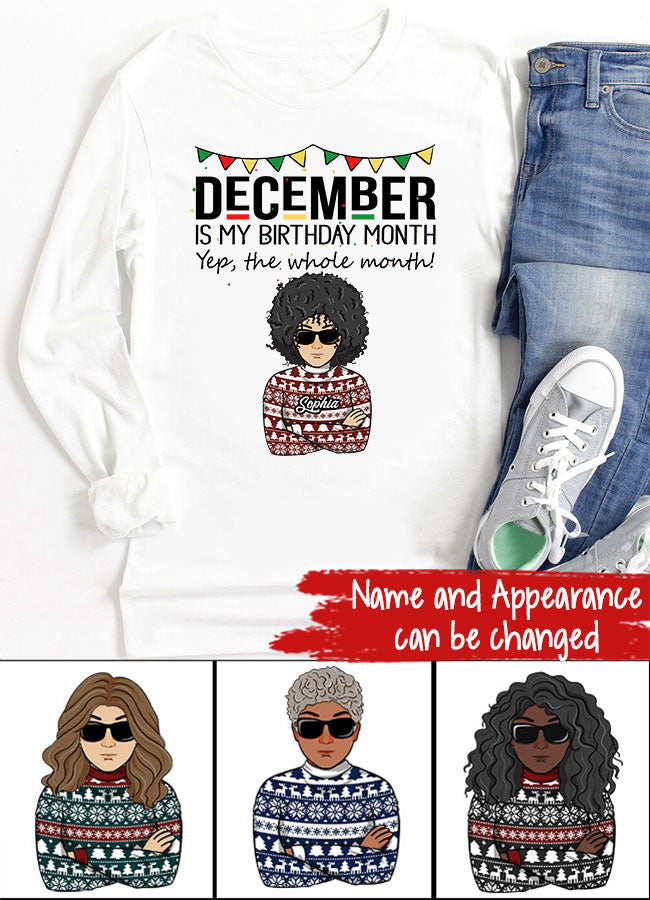 December Birthday Shirt, Custom Birthday Shirt, Queens Are Born In December, December Birthday Shirts For Woman, December Birthday Gifts