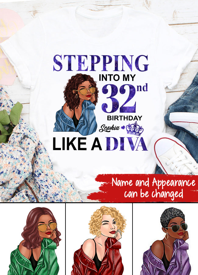 32nd Birthday Shirts, Custom Birthday Shirts, Turning 32 Shirt, Gifts For Women Turning 32, 32 And Fabulous Shirt, 1991 Shirt, 32nd Birthday Shirts For Her