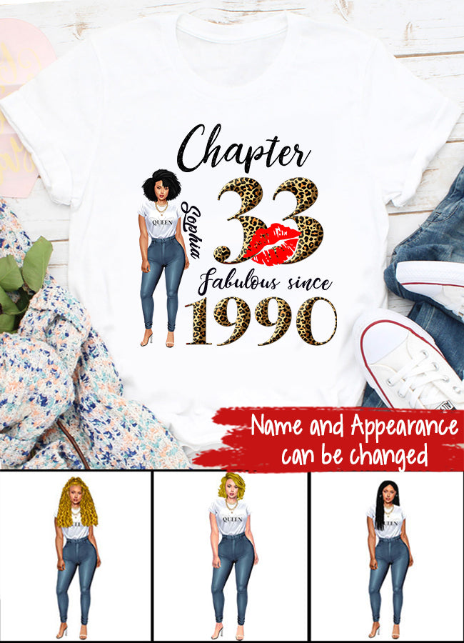 33rd birthday shirts for her, Personalised 33rd birthday gifts, 1990 t shirt, 33 and fabulous shirt, 33rd birthday shirt ideas, gift ideas 33rd birthday woman
