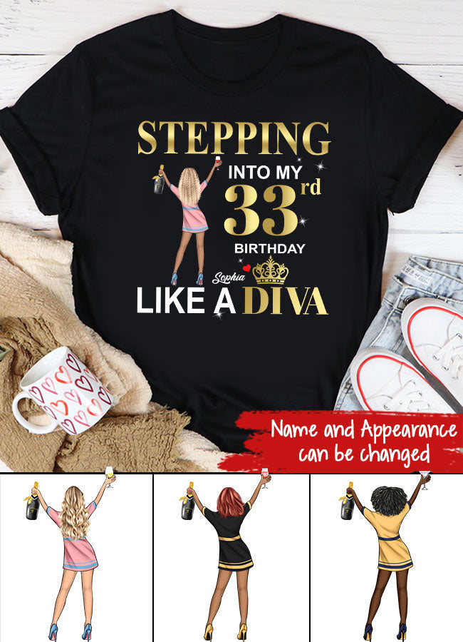 33rd Birthday Shirts, Custom Birthday Shirts, Turning 33 Shirt, Gifts For Women Turning 33, 33 And Fabulous Shirt, 1990 Shirt, 33rd Birthday Shirts For Her