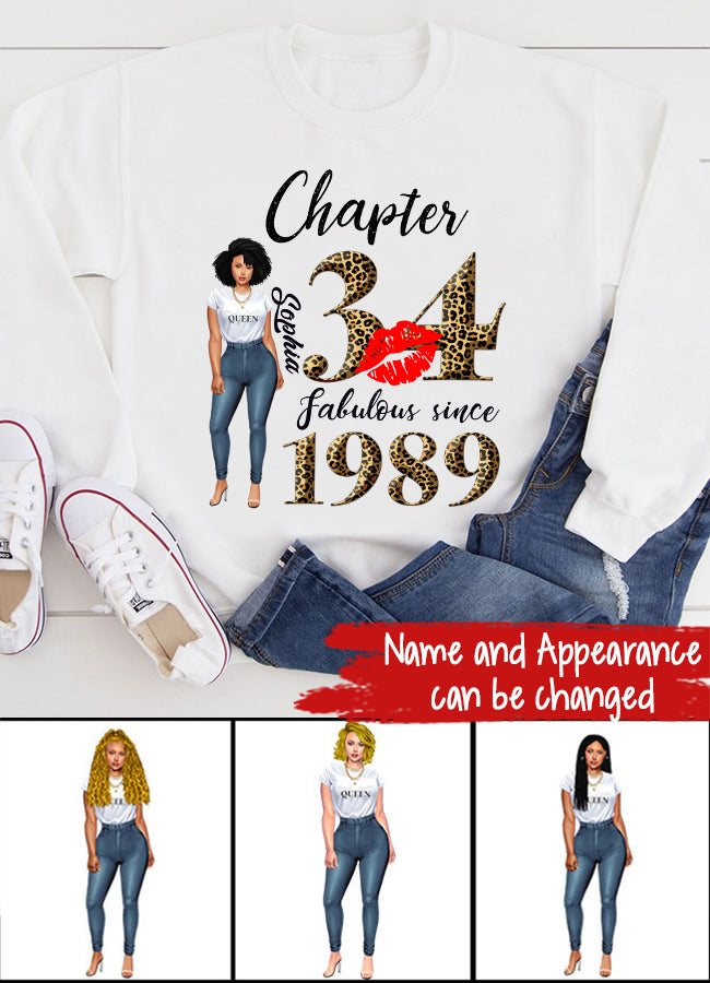 34th birthday shirts for her, Personalised 34th birthday gifts, 1989 t shirt, 34 and fabulous shirt, 34th birthday shirt ideas, gift ideas 34th birthday woman