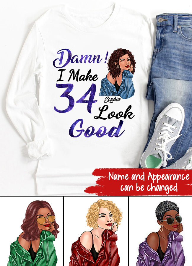 34th Birthday Shirts, Custom Birthday Shirts, Turning 34 Shirt, Gifts For Women Turning 34, 34 And Fabulous Shirt, 1989 Shirt, 34th Birthday Shirts For Her
