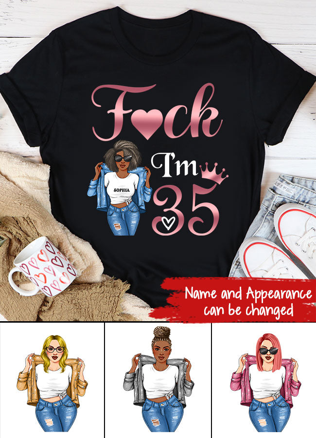 35th Birthday Shirts, Custom Birthday Shirts, Turning 35 Shirt, Gifts For Women Turning 35, 35 And Fabulous Shirt, 1988 Shirt