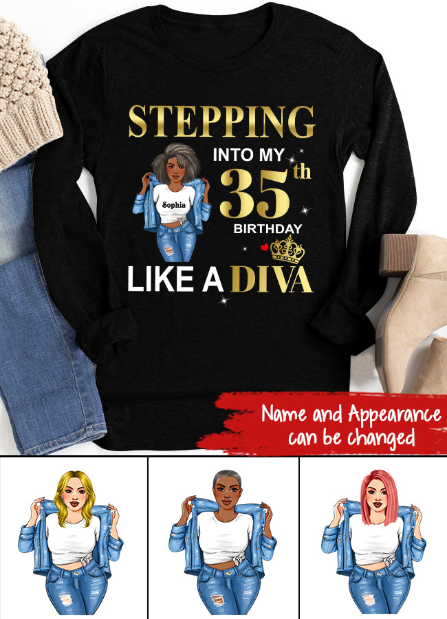 35th Birthday Shirts, Custom Birthday Shirts, Turning 35 Shirt, Gifts For Women Turning 35, 35 And Fabulous Shirt, 1988 Shirt, 35th Birthday Shirts For Her