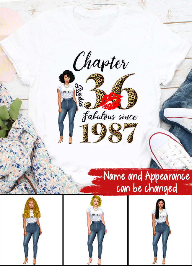 36th birthday shirts for her, Personalised 36th birthday gifts, 1987 t shirt, 36 and fabulous shirt, 36th birthday shirt ideas, gift ideas 36th birthday woman
