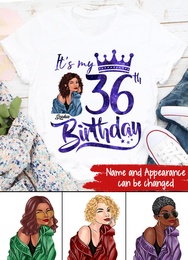 36th Birthday Shirts, Custom Birthday Shirts, Turning 36 Shirt, Gifts For Women Turning 36, 36 And Fabulous Shirt, 1987 Shirt, 36th Birthday Shirts For Her