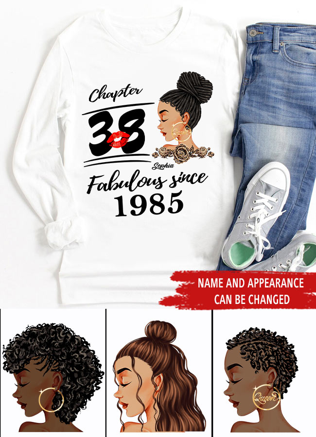 38th Birthday Shirts, Custom Birthday Shirts, Turning 38 Shirt, Gifts For Women Turning 38, 38 And Fabulous Shirt, 1985 Shirt, 38th Birthday Shirts For Her