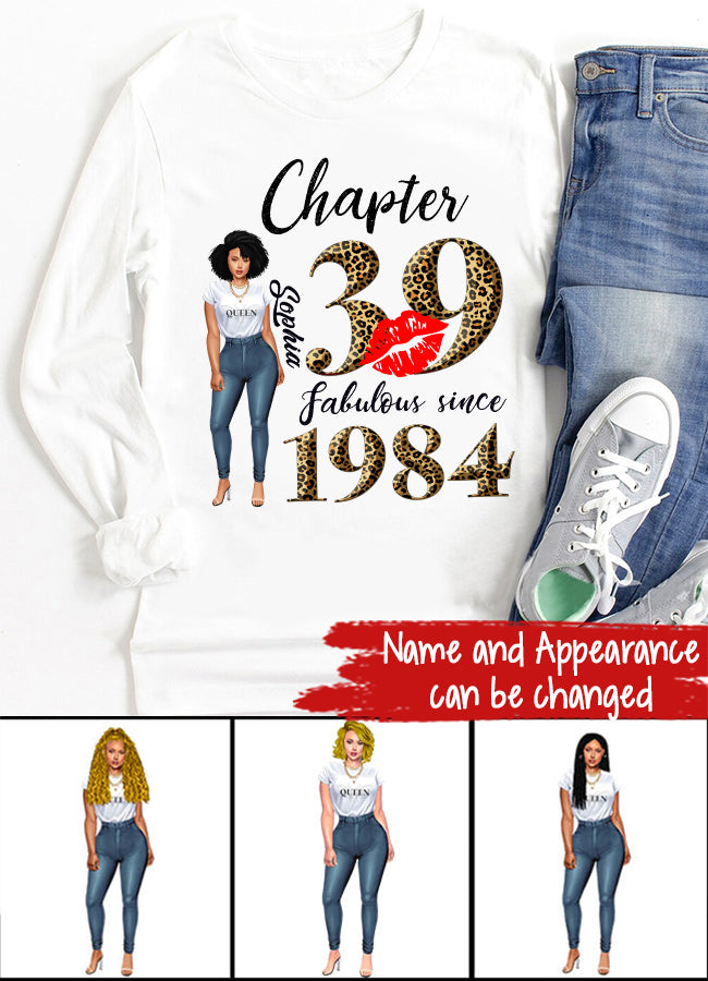 39th birthday shirts for her, Personalised 39th birthday gifts, 1984 t shirt, 39 and fabulous shirt, 39th birthday shirt ideas, gift ideas 39th birthday woman
