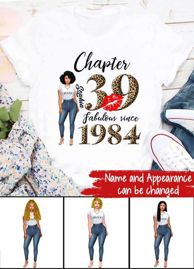 39th birthday shirts for her, Personalised 39th birthday gifts, 1984 t shirt, 39 and fabulous shirt, 39th birthday shirt ideas, gift ideas 39th birthday woman
