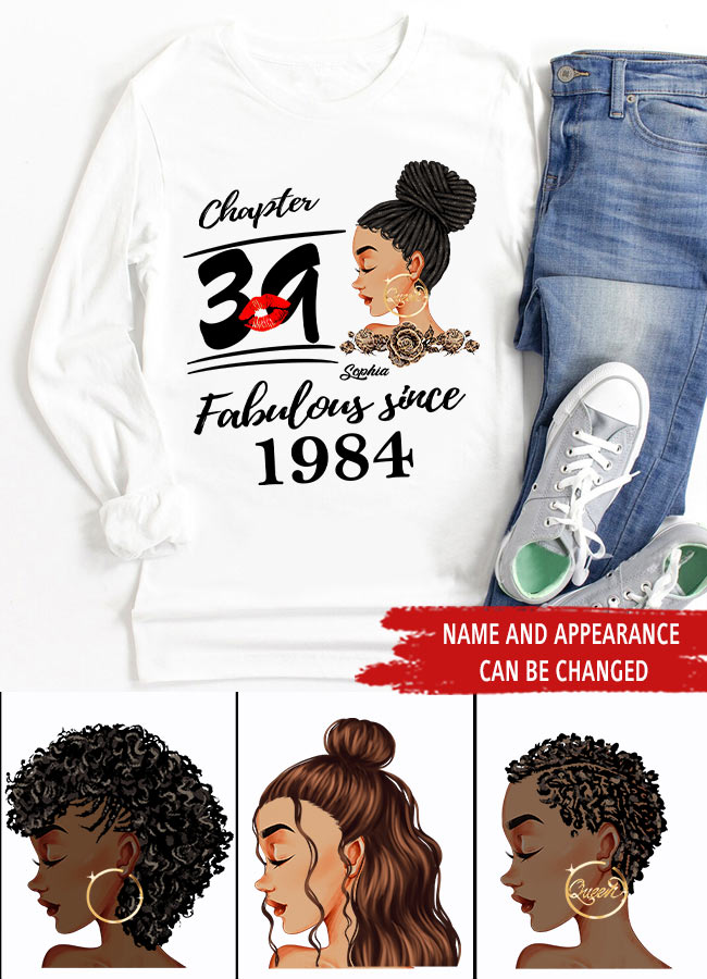 39th Birthday Shirts, Custom Birthday Shirts, Turning 39 Shirt, Gifts For Women Turning 39, 39 And Fabulous Shirt, 1984 Shirt, 39th Birthday Shirts For Her