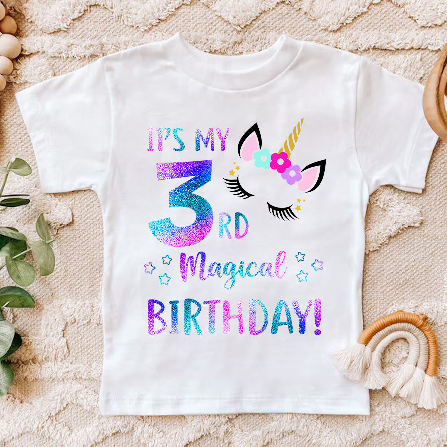 Third Birthday shirt, 3rd Birthday Shirt, Girl, Third birthday shirt, Unicorn Birthday Shirt, 3 Birthday Shirt, Cute Birthday Shirt Ideas, Best T Shirts 2021, Baby Shirt